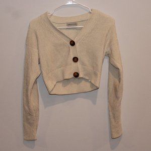 Urban Outfitters Cropped Button Up Sweater Size XS
